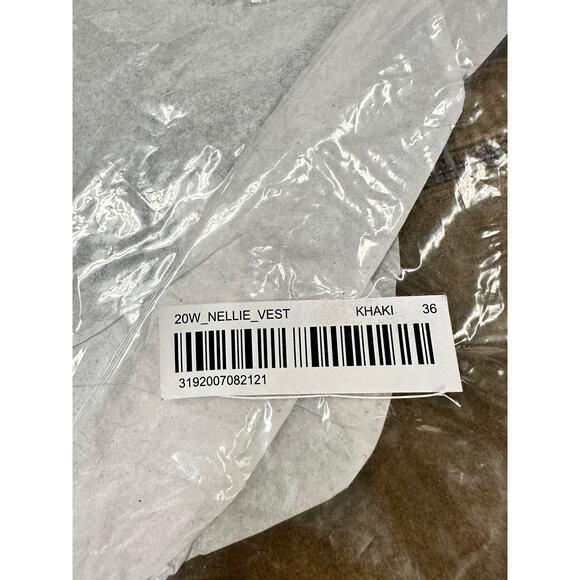 Mes Demoiselles Paris Suede Nellie Vest in Khaki Sz 36FR/4US - Picture 4 of 11